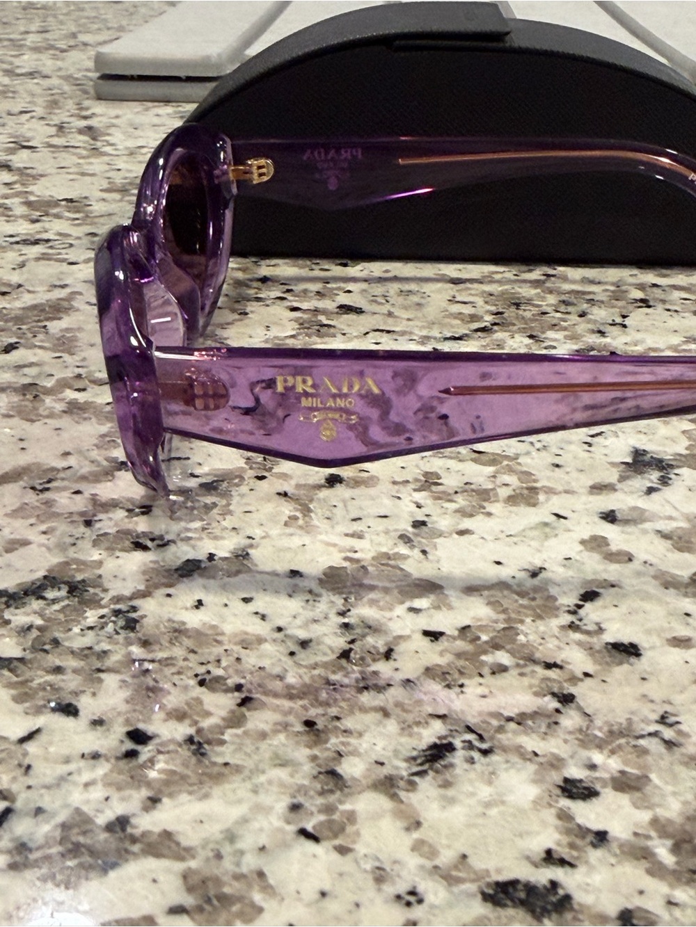 Prada Translucent Purple Cat-Eye Sunglasses - Picture 2 of 4